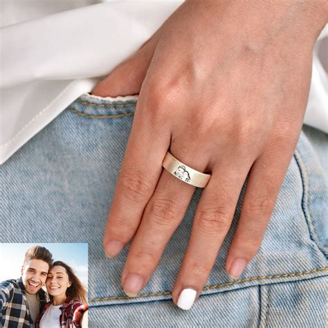 Personalized Engraved Picture Ring