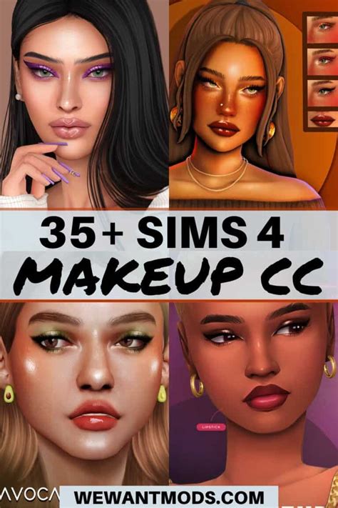 53+ Sims 4 Makeup CC: Lipstick, Eyeliner, Blush & More - We Want Mods