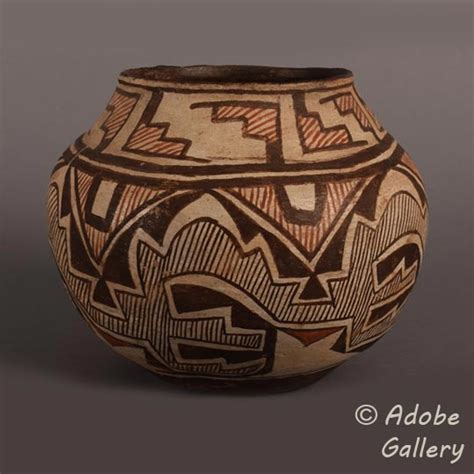 Historic Southwest Indian Historic Pottery Zuni Pueblo C4740D - Adobe Gallery, Santa Fe