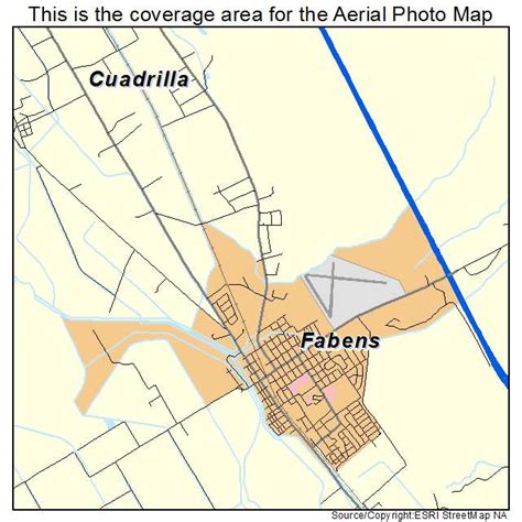 Aerial Photography Map of Fabens, TX Texas