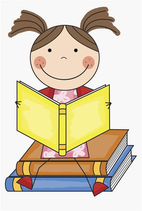 School Kids Reading Clipart