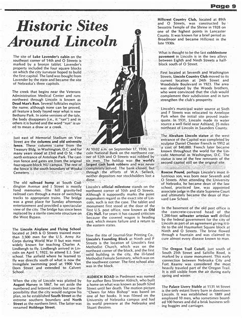 Historic Sites Around Lincoln (Nebraska) Lincoln Nebraska, Historical Sites, Places To Go