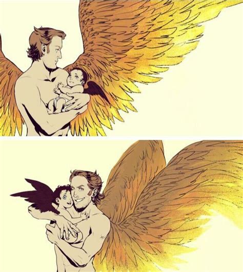 Supernatural destiel, Supernatural angels, Supernatural drawings