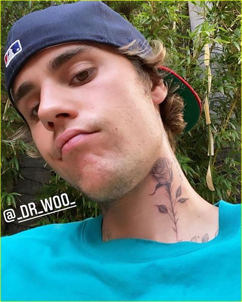 Justin Bieber Debuts Big Neck Tattoo - See the Reveal!: Photo 4481305 ...