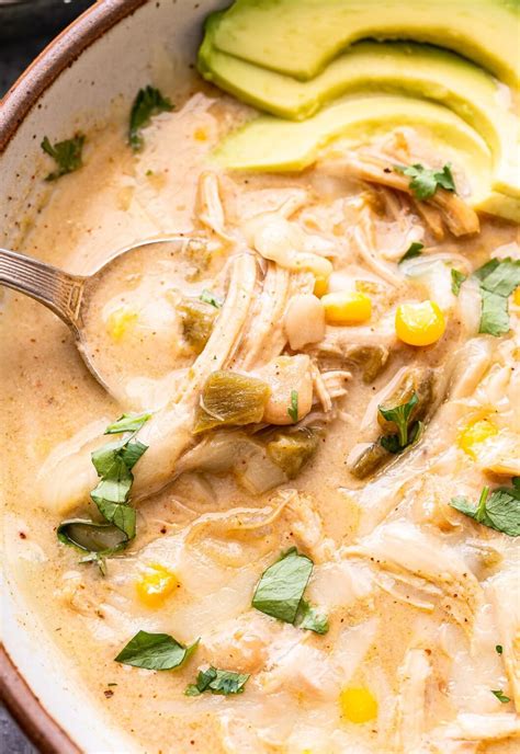 Slow Cooker Creamy Green Chile Chicken Enchilada Soup | Wzrost