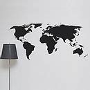 world map wall sticker by leonora hammond | notonthehighstreet.com