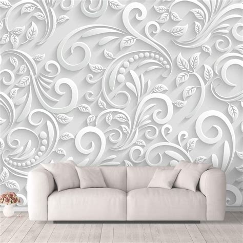 Wall26 3D Flowers Peel & Stick Wallpaper, 100x144 inches - Walmart.com ...