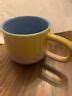 Starbucks 2017 Blue Yellow Terracotta Two Tone Long Handle Coffee Cup Mug 12oz | eBay