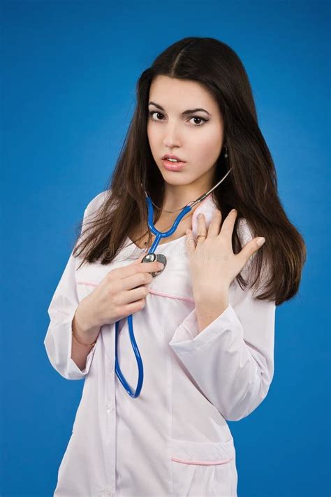 Young Nurse With A Stethoscope Stock Image - Image: 18863397