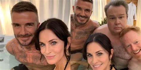 Courteney Cox Joins David Beckham in a Hot Tub With ‘Modern Family ...