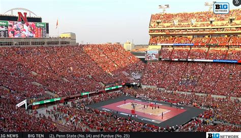 92k Fans Pack Nebraska Football Stadium For Women's Volleyball Game ...