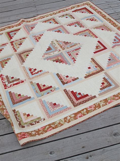 How to make a perfect log cabin quilt block – Artofit