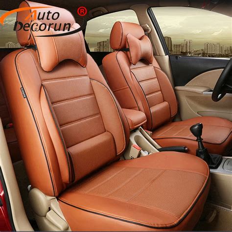 AutoDecorun Custom fit PU leather cover seats for infiniti fx35 fx37 fx45 car seat covers set ...