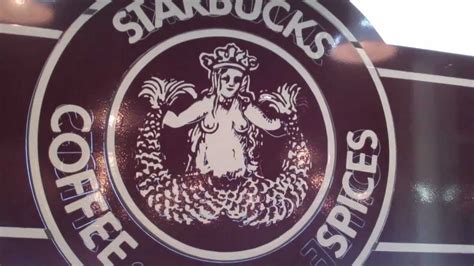 First Starbucks-Seattle-Old Logo-Coffee Shop Inside & Outside - YouTube