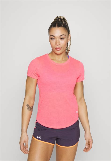 Under Armour STREAKER - Basic T-shirt - pink shock/pink - Zalando.co.uk