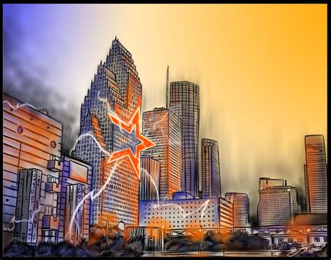 Houston Astros Final 01 by jonnyyG | Houston skyline, Skyline drawing, Houston astros