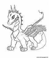 Cute Baby Dragon Coloring page Printable sketch template