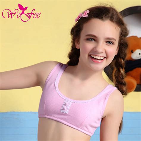 2015 New Styles No.1 Young Girl First Bra Kidtraining Protective Bra ...