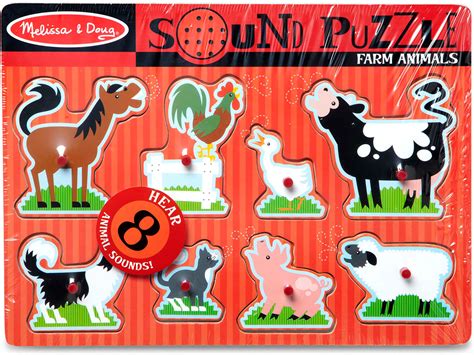 Farm Animals Sound Puzzle – 8 Pieces – Ruckus & Glee