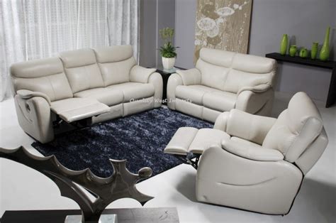 Genuine Leather Electric Power Recliners Sofa Set 3+2 (6027E) | Leather sofa specialist in ...