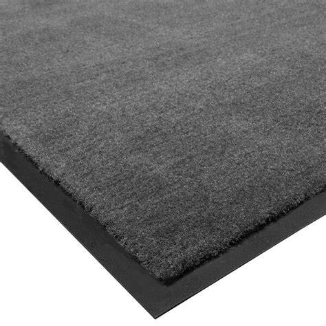 Cactus Mat 1438M-L31 Tuf Plush 3' x 10' Olefin Carpet Entrance Floor Mat - Charcoal