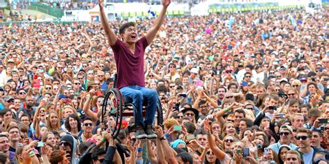 This Guy Crowd Surfing In A Wheelchair Is Exactly What Happiness Looks ...