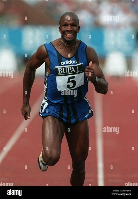 DONOVAN BAILEY 100 METRES 03 July 1995 Stock Photo - Alamy