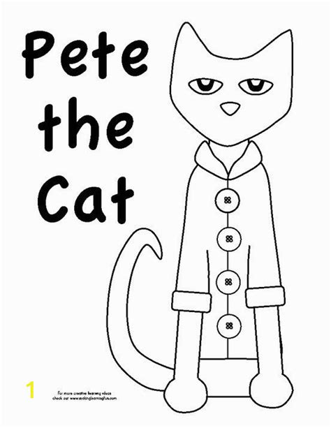 Pete the Cat and His Four Groovy buttons Coloring Page – divyajanan