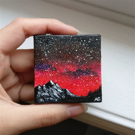 Mini painting. 2x2 inches : r/pics