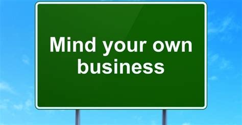 Mind Your Own Business: Meaning - Native Intonation