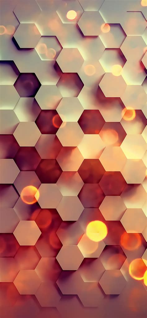 Honey hexagon digital abstract iPhone Wallpapers Free Download
