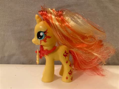 MY LITTLE PONY MLP FiM G4 Sunset Shimmer 3" figure Cutie Mark Magic w/necklace $21.99 - PicClick