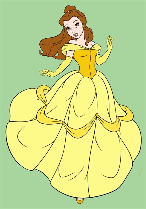 Belle in her yellow dress by Zanny-Marie on DeviantArt