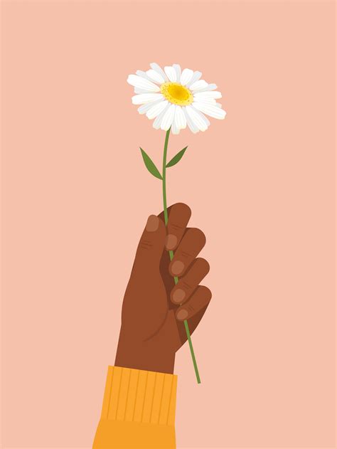 Download Black Hand Holding White Flower Vector Art. Choose from over a million free vectors, cl ...