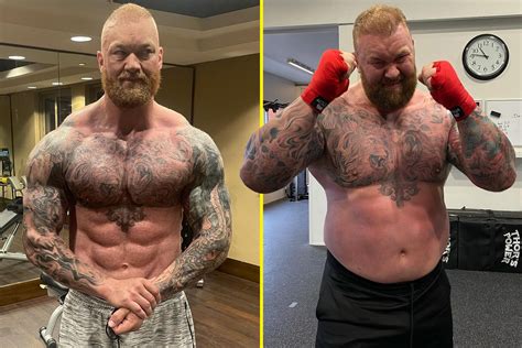 Hafthor Bjornsson shares before and after body transformation pictures ...