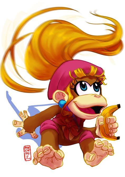 Dixie Kong by Archiri on DeviantArt