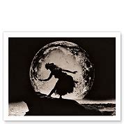 Full Moon Dancer - Hawaiian Hula Dancer Silhouette - Fine Art Black & White Carbon Prints ...