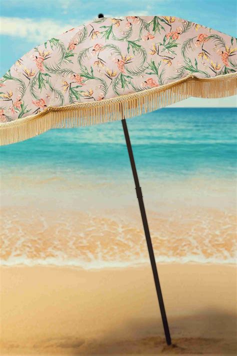 Must-Have Fringe Beach Umbrella | Shop Famous Beachwear Accessories