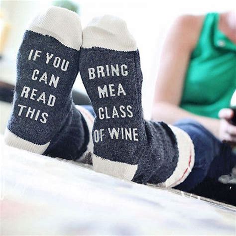 Funny Quote Socks Price: 8.99 #hashtag1 | Wine socks, Funny outfits ...