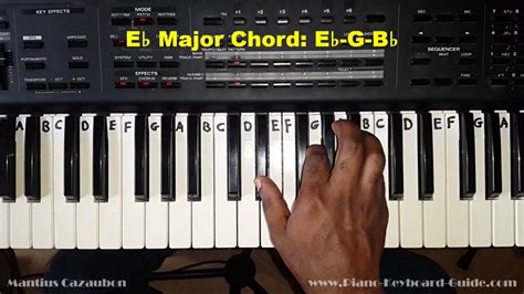 How to Play the E Flat Major Chord - Eb - on Piano and Keyboard - YouTube