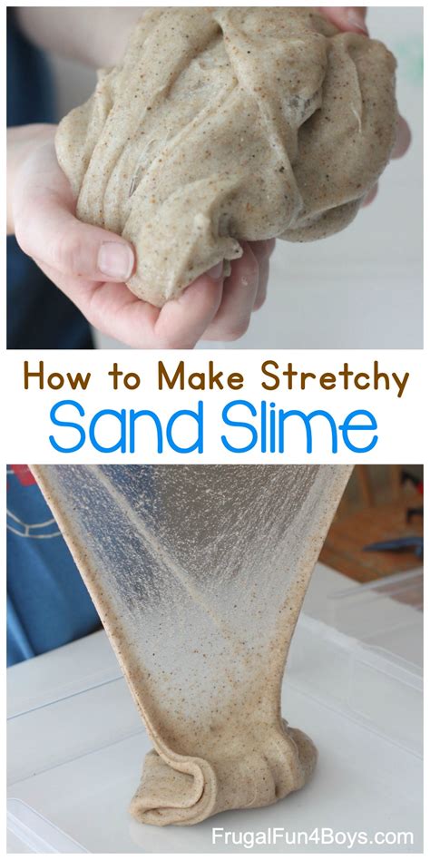 The Best Sand Slime Recipe - Frugal Fun For Boys and Girls