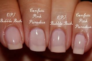 Dainty Darling Digits: Confetti Pink Paradise- OPI Bubble Bath dupe