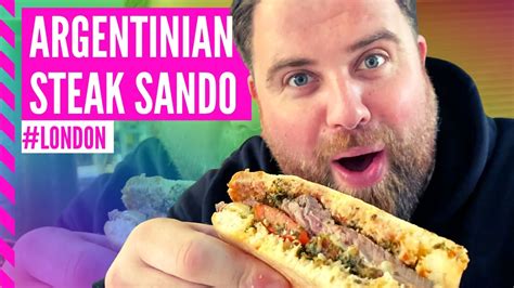 ARGENTINIAN STEAK SANDWICH IN BOROUGH MARKET - YouTube