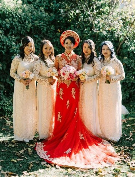 The 5 Essential Elements of a Bridal Áo Dài | Vietnamese wedding dress, Vietnamese wedding ...