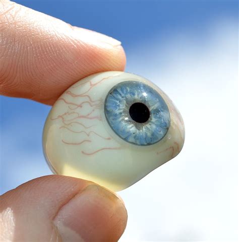 Antique hand-blown glass prosthetic eye - Circa 1920's German origin ...