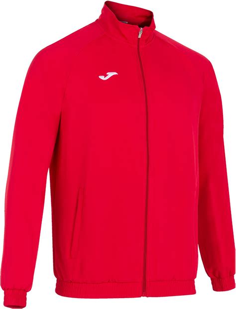 Mens sports jacket Joma COMBI MICROFIBER JACKET red | AD Sport.store