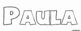 Coloriage Paula Dessin Prenom à Imprimer sketch template