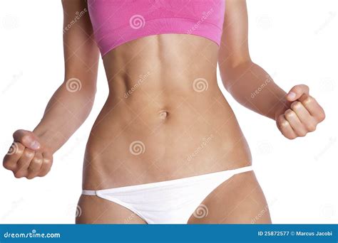 Females abdominal muscles stock image. Image of athletic - 25872577