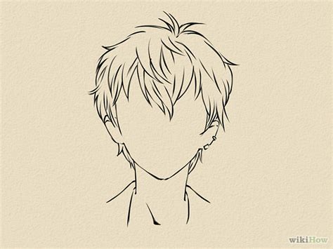 How To Draw Anime And Manga Male Head And Face Anime Outline Clip ...