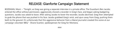 The Ben Jacobs 'Body Slam' by Greg Gianforte Was Not an Isolated Incident